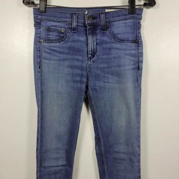 Rag & Bone Women Blue 9 High Rise Skinny Leggings Jeans Size 25 - Picture 3 of 11
